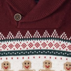 CPX01: Kids Gingerbread Man Knitted Christmas Jumper (9 months- 5 years)